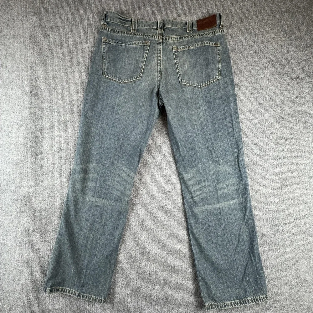 J Ferrar Jeans Mens 38x30 Blue Slim Straight Leg Modern Fit Medium Wash Denim